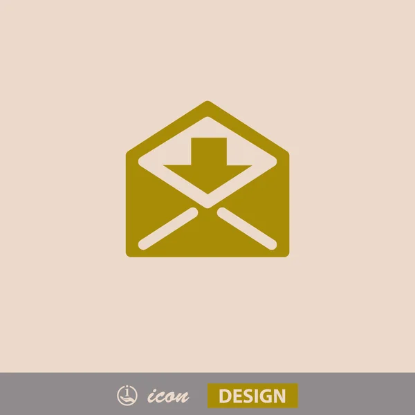 Pictografía del icono de correo — Vector de stock