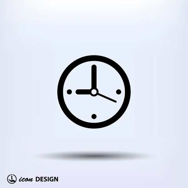 Pictografía del reloj con flecha — Vector de stock