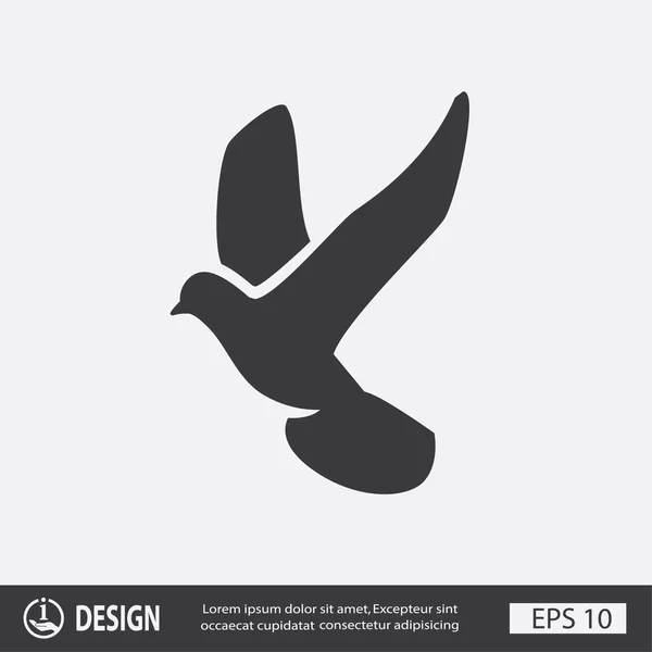 Pictograph voor vogel icon — Stockvector