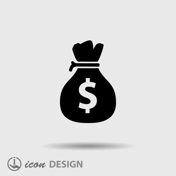 Pictograph of money icon — Stock Vector