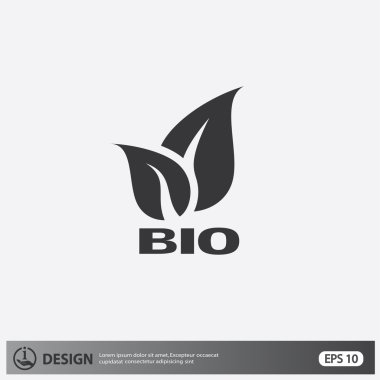 Eko işareti yaprakları ile