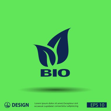 Eko işareti yaprakları ile