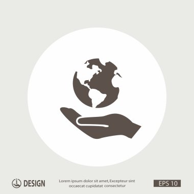 ekibimizi küre simgesi