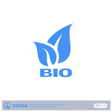 Eko işareti yaprakları ile