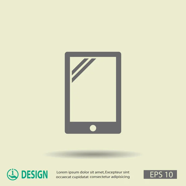 タブレットのアイコンの絵文字 — ストックベクタ