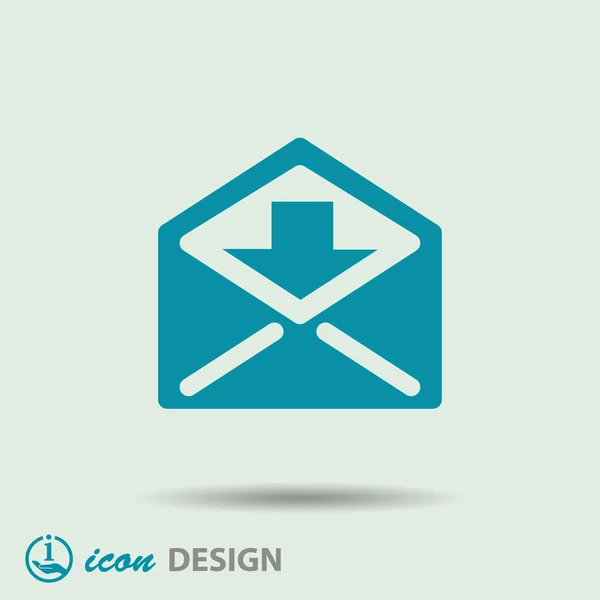 Pictografía del icono de correo — Vector de stock