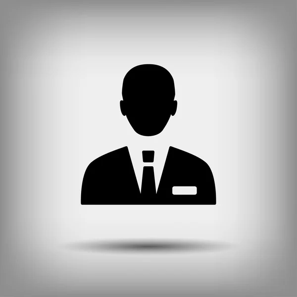 Pictograma do ícone do homem de negócios — Vetor de Stock