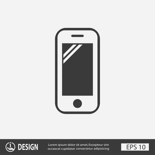 Pictografía del teléfono móvil — Archivo Imágenes Vectoriales