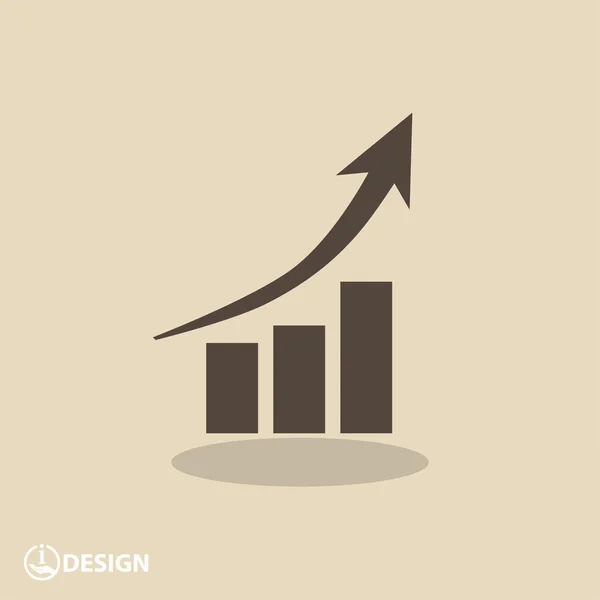 Pictograma do ícone gráfico — Vetor de Stock