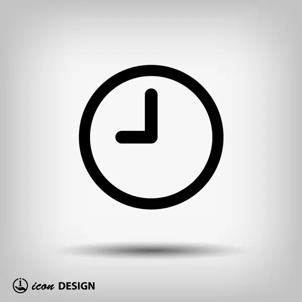 Pictografía del reloj con flechas — Vector de stock