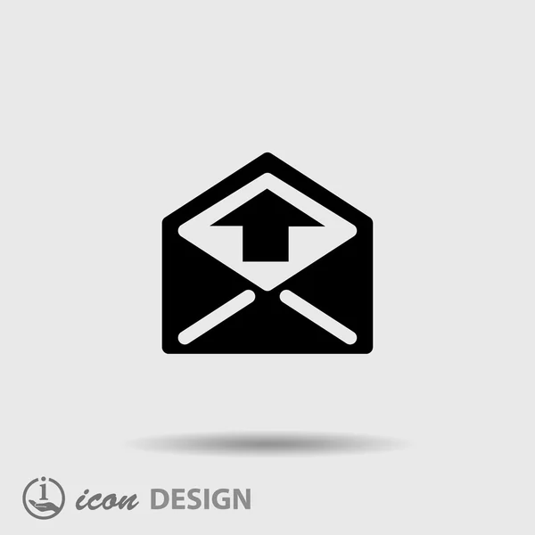 Pictograph of mail icon — Stock Vector