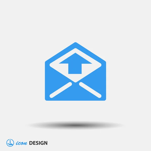 Pictografía del icono de correo — Vector de stock