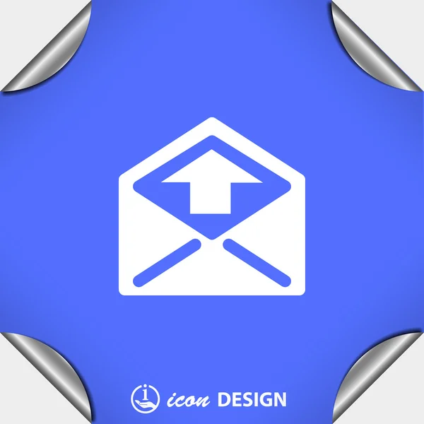 Pictograph av ikonen e-post — Stock vektor