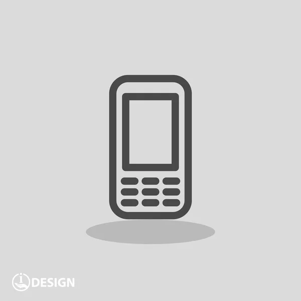 Pictografía del teléfono móvil — Vector de stock