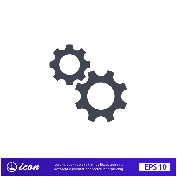 Pictograph of cogwheel gears — Stock Vector