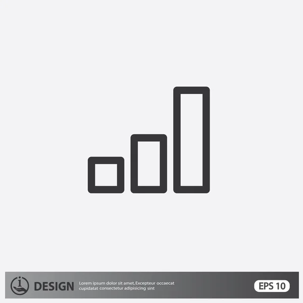 Pictogramme du graphique statistique — Image vectorielle