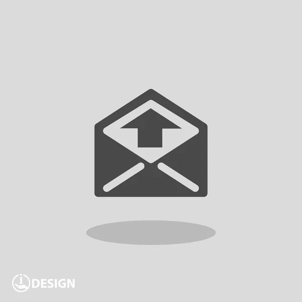 Pictografía del icono de correo — Vector de stock