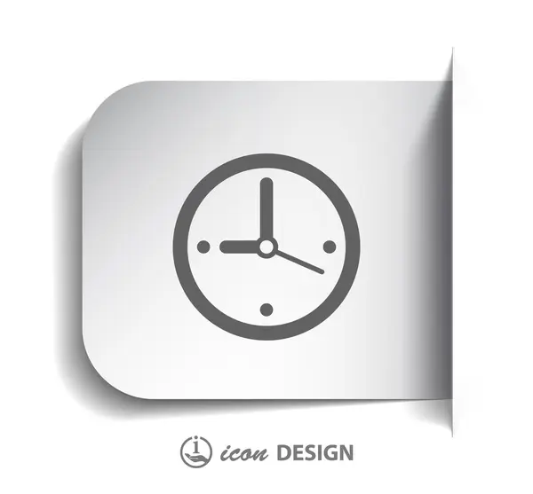 Pictografía del reloj con flecha — Vector de stock