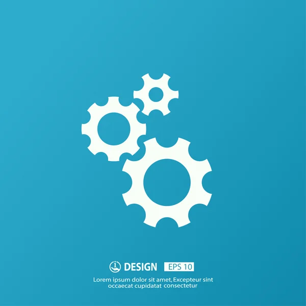 Pictografía de ruedas dentadas — Archivo Imágenes Vectoriales