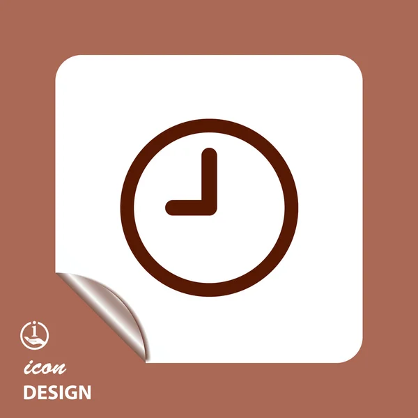 Pictografía del reloj con flechas — Vector de stock