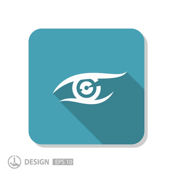 Pictografía del icono del ojo — Vector de stock