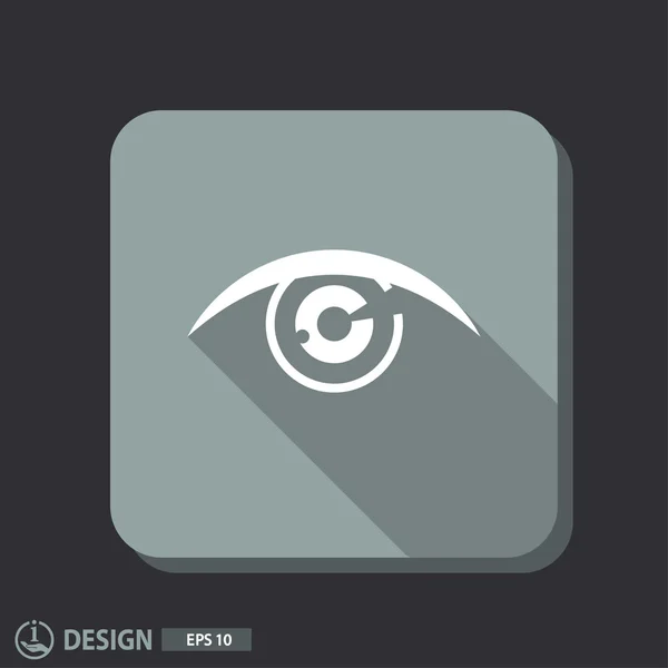 Pictograph of abstract eye — Stock Vector