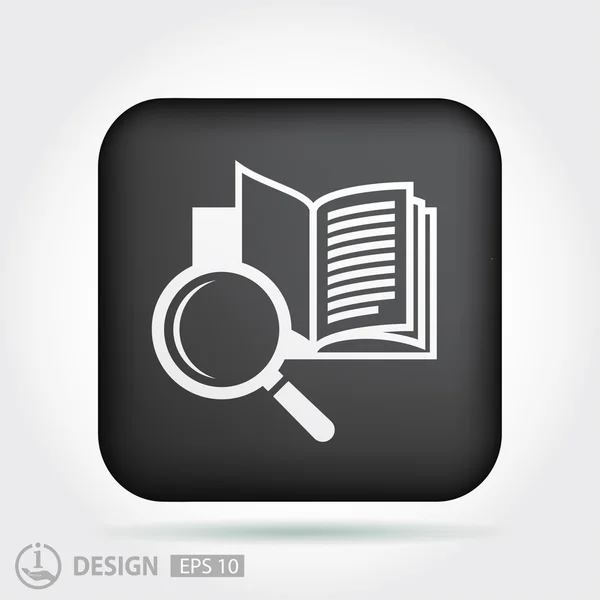 Pictografía de libro abierto — Vector de stock