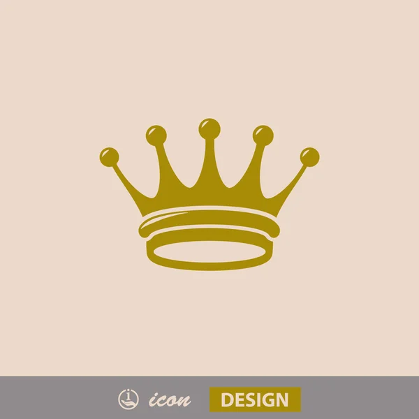 Pictografía de corona real — Vector de stock