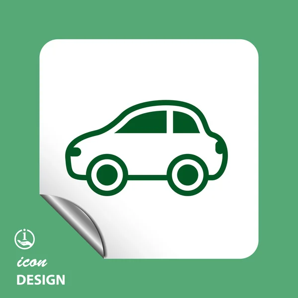 Pictograph of car icon — Stock Vector