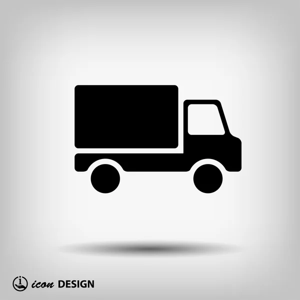 Pictograph of truck icon — Stock Vector