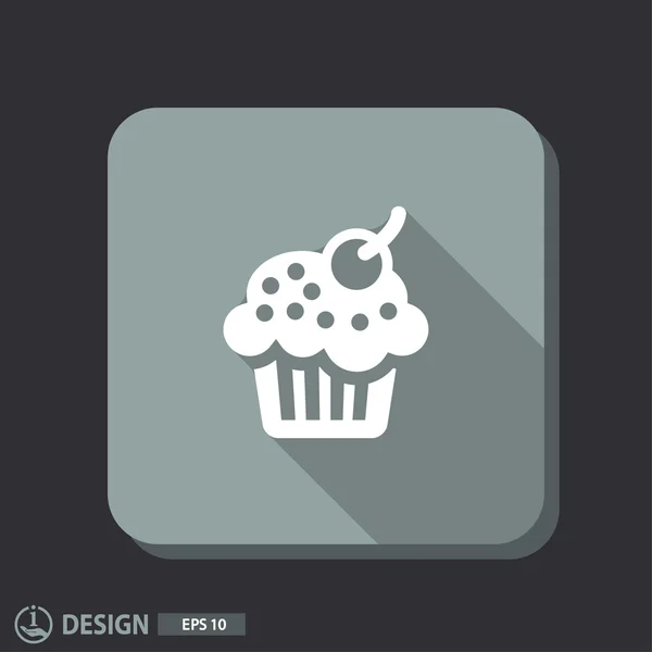 Pictograph of  cake icon — Stock Vector