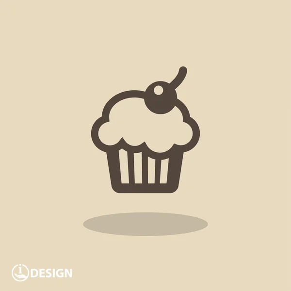 Pictografía del icono de la torta — Vector de stock