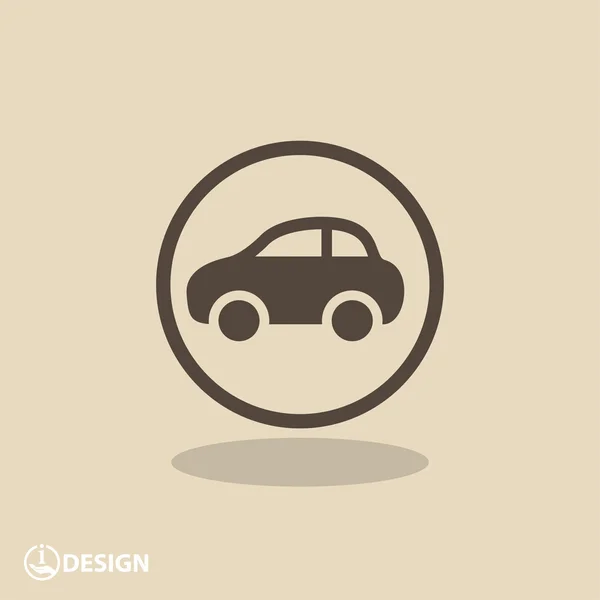 Pictografía del icono del coche — Vector de stock