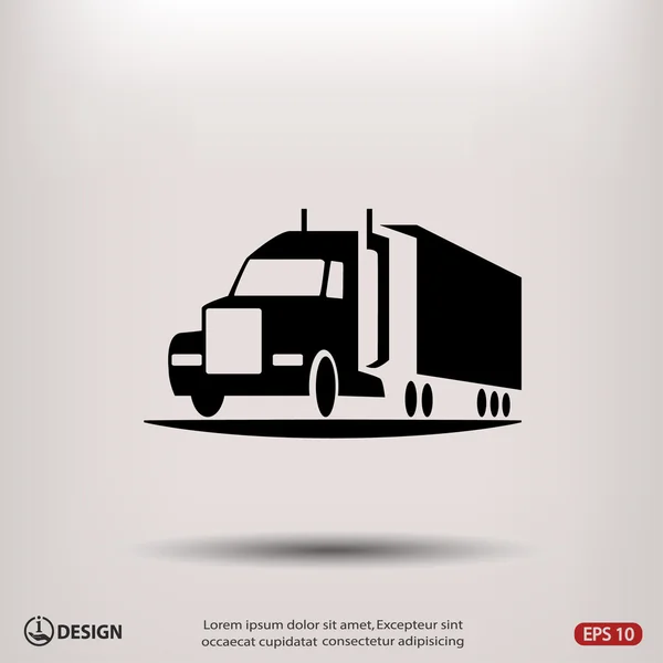 Pictograph av lastbil bil — Stock vektor