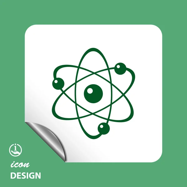 Pictogramme de l'icône atome — Image vectorielle
