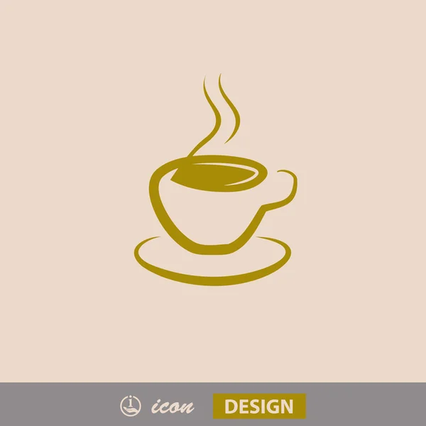 Pictograph van cup pictogram — Stockvector