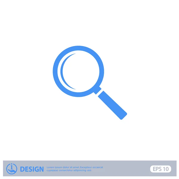 Pictograph of search icon — Stock Vector