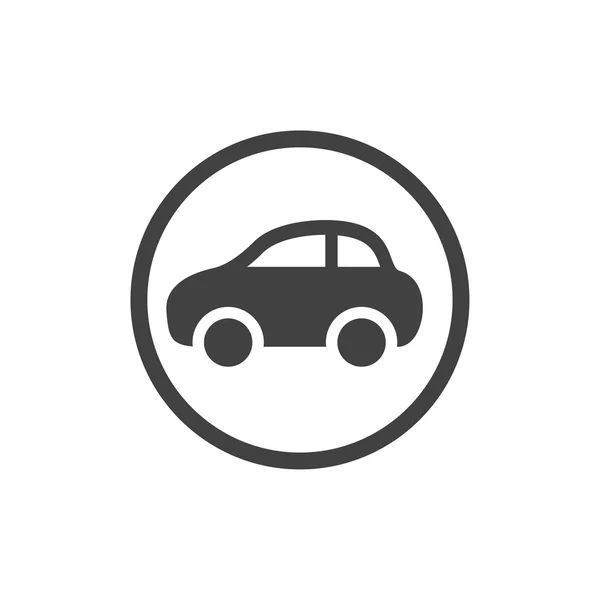 Pictogramme de silhouette de voiture — Image vectorielle