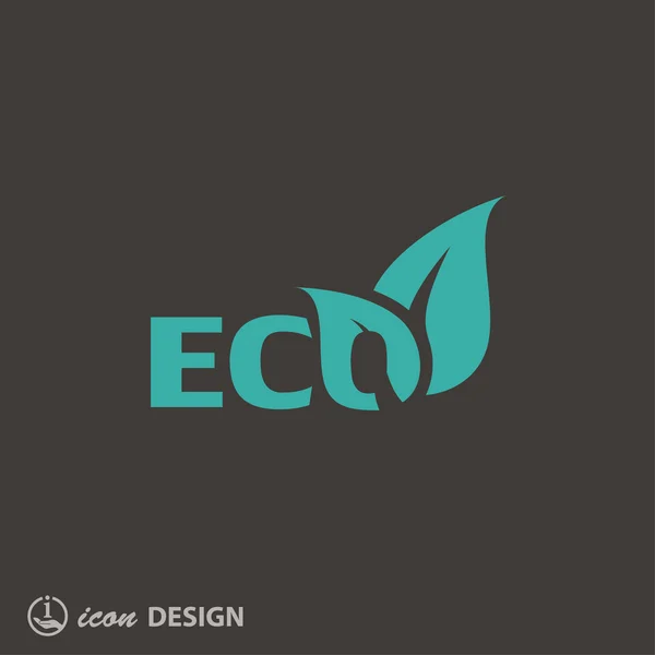 Pictogramme de l'éco icône — Image vectorielle