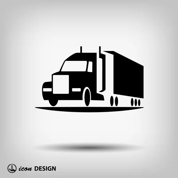 Pictograph van vrachtwagen auto — Stockvector