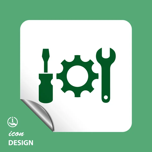 Ikony Symbols narzędzi i narzędzia — Wektor stockowy