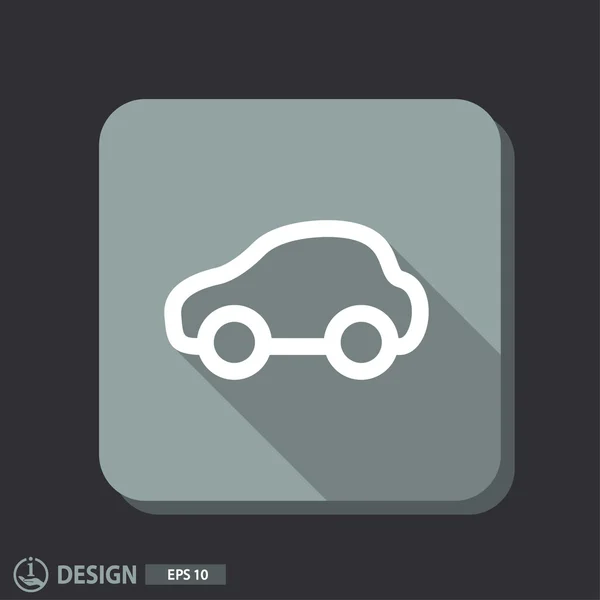 Pictografía del icono del coche — Vector de stock