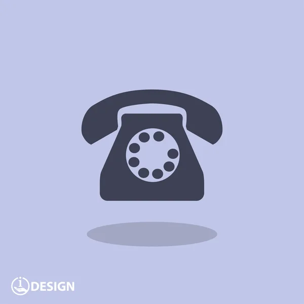 Pictograph of phone icon — Stock Vector