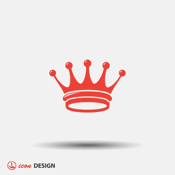 Pictograph of royal crown — Stock Vector