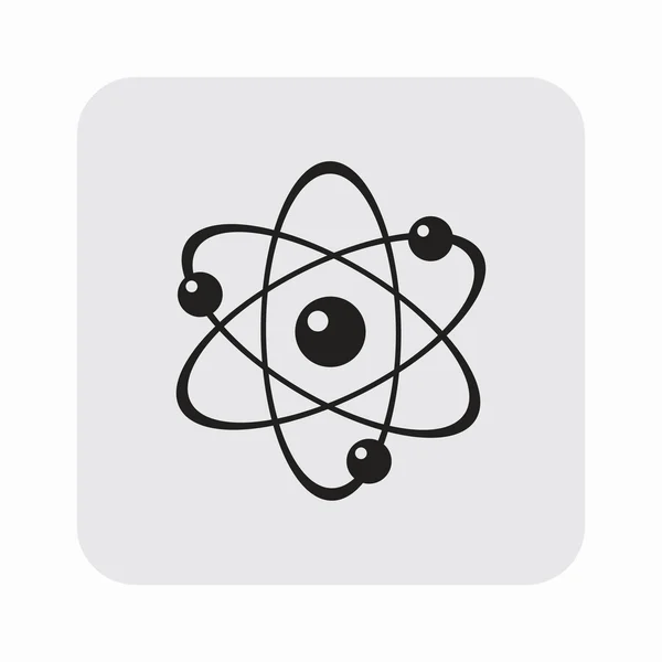 Pictograph of atom icon — Stock Vector