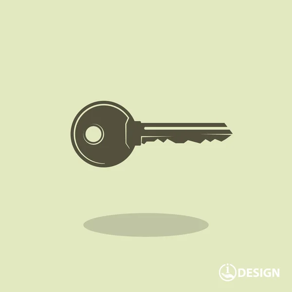 Jednoduchý Ikona klíče — Stockový vektor