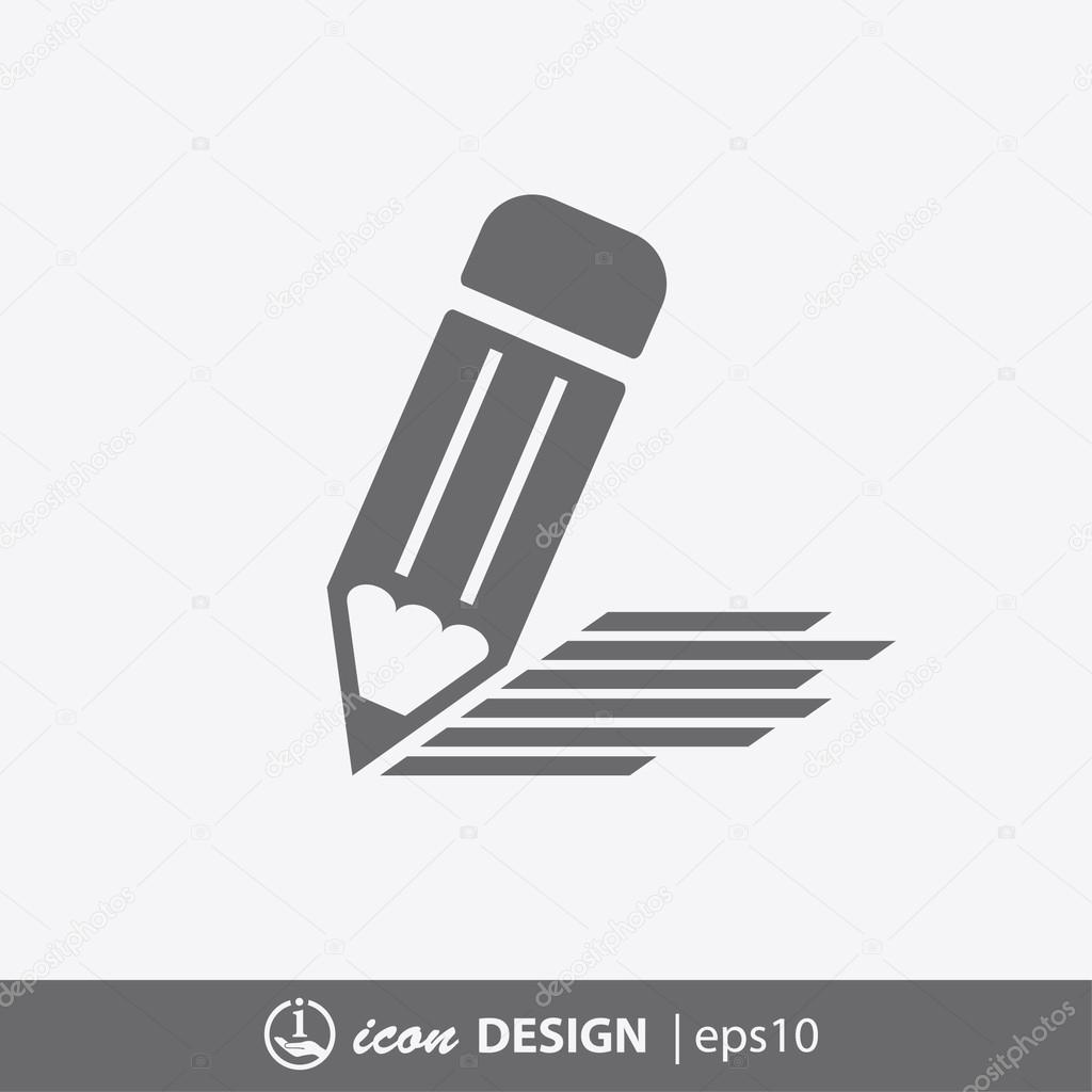 Pictograph of pencil icon