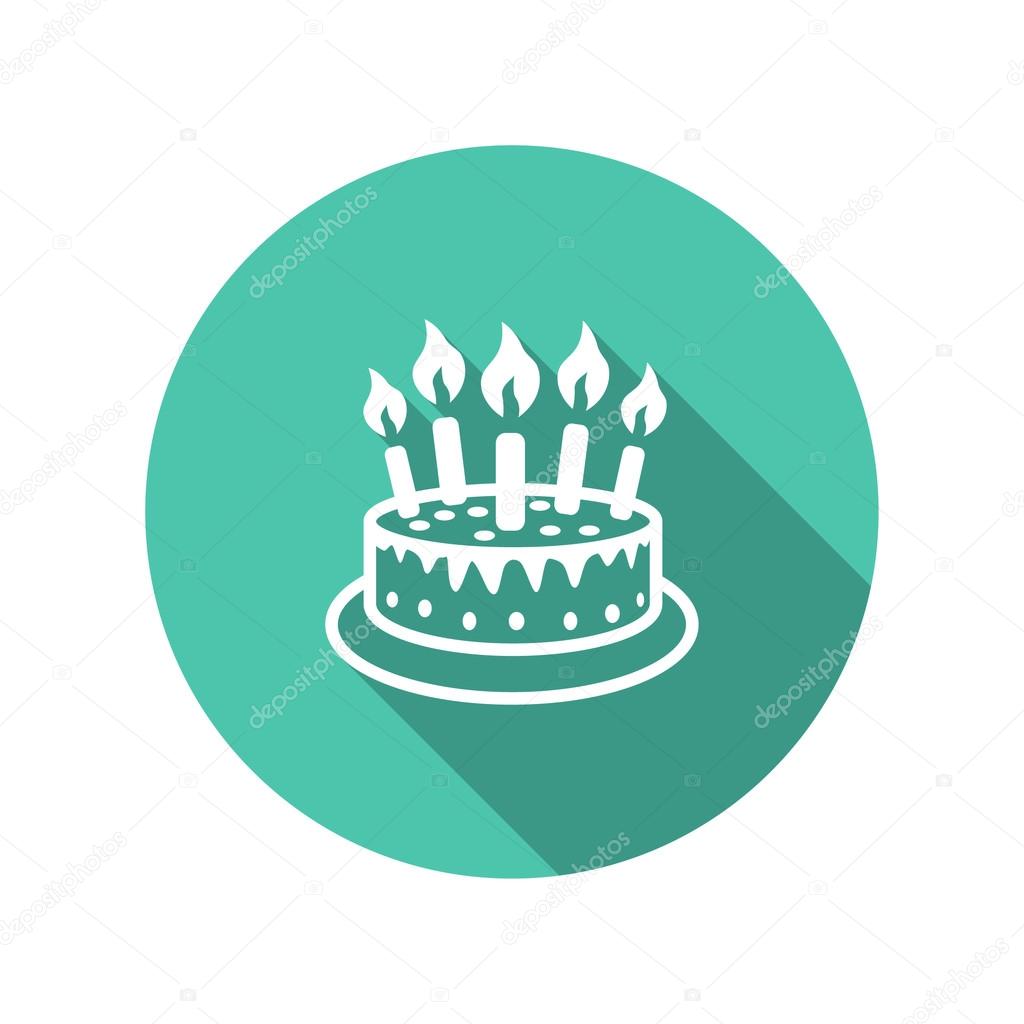 Pictogramme Du Gateau Avec Bougies Icone Vectorielle Image Vectorielle Hristianin C