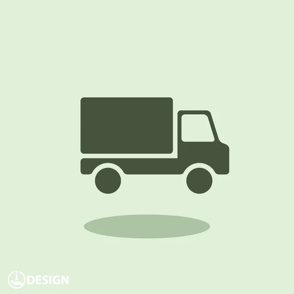 Pictograph of truck icon — Stock Vector