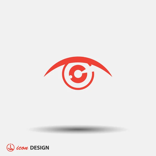 Pictograph van abstracte oog — Stockvector